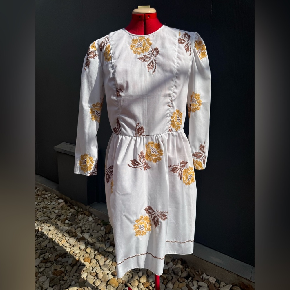 Kitty Badhands Handmade Upcycled Vintage Textile Dress Size MD